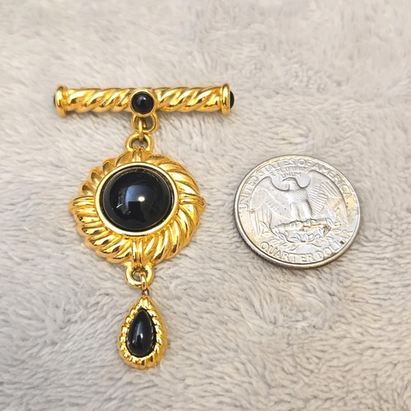 #514 Vintage statement bar brooch - Picture 4 of 5